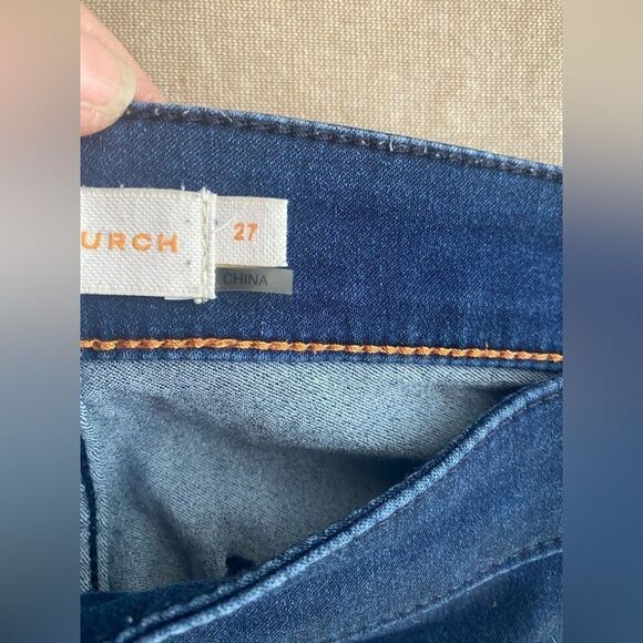 Tory Burch women's blue denim pants size 27 - Picture 4 of 16